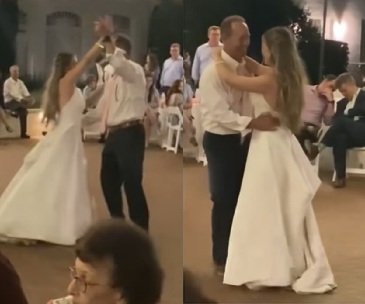 A couple dancing (Image Source: TikTok | @charlottebbennettt)