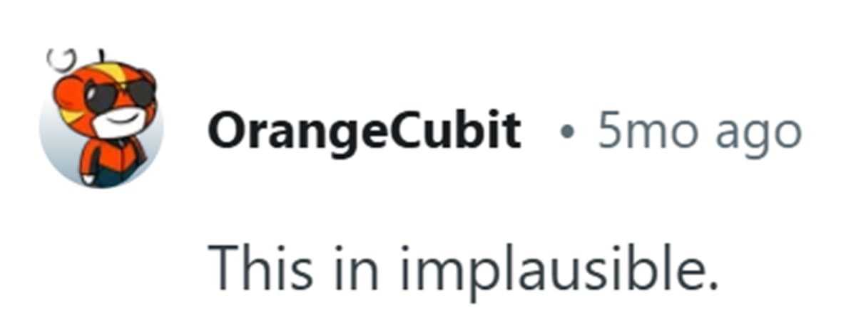 Image Source: Reddit | u/OrangeCubit